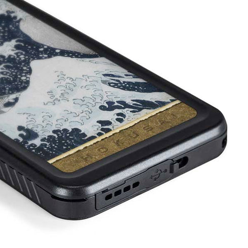 The Great Wave off Kanagawa by Hokusai Galaxy S24 Waterproof Case